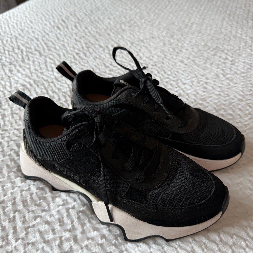 Sorel Black and White Athletic Shoes